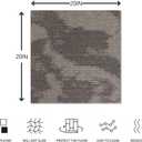 LITA Carpet Tiles Reusable 20" x 20" (50cm x 50cm) Squares Indoor/Outdoor 0.25" Pile Height Loop Pile, Non Slip Easy DIY Installation Peel and Stick Carpet Tile (Brown, 22 Pcs)
