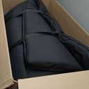 Japanese Floor Mattress, Futon Mattress Full Size 3" Thick Portable Sleeping Pad with High Density Foam, Foldable & Comfortable Tatami Mat for Adult, Roll Up Lounger Camping Bed, Gray
