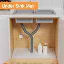 FLPMIX Shelf Liners for Kitchen Cabinets: 19" Wide Waterproof Under Sink Mats - Non-Adhesive Easy to Cut Large Drawer Liner for Pantry Cupboard 19" x 300" White