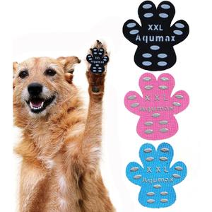 Dog Paw Protector Anti-Slip Pads,Toe Grips for Senior Dogs,Paw Grips Traction Pads for Slippery Hardwood Floors,Essentials for Senior Dogs,12 Sets (48 pcs) XXL Multicolor