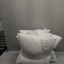 MIULEE 18x18 Pillow Inserts with Cotton Cover,Set of 4 100% Virgin Microfiber Throw Pillows for Couch Sofa and Bed