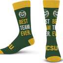 For Bare Feet Best Team Ever Crew Sock NCAA (One Size)