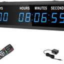 Blue 1.8" 9Digits Large LED Countdown Count Up Days Clock with Remote Christmas Event