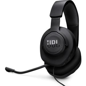 JBL Quantum 100M2 - Wired Over-Ear Gaming Headset with omnidirectional, Detachable mic with Mute Option and Fabric-Covered Memory Foam Ear Cushions, Compatible with All Platforms (Black)