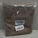 H.VERSAILTEX Linen Blackout Curtain 54 Inches Long for Bedroom/Living Room Thermal Insulated Grommet Linen Curtain Drapes Primitive Textured Burlap Effect Window Drapes 1 Panel - Heather Cocoa Brown