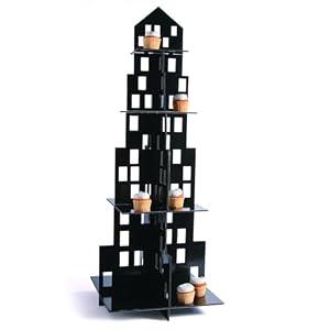 Fun Express Skyscraper Cupcake Stand, 4 Tier, 16x42 Inches