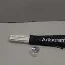 Westcott Convertible Compact Collapsible Umbrella - Optical White Satin with Removable Black Cover (43")