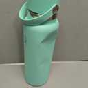 Hydro Flask Water Bottle - Insulated Stainless Steel - Wide Straw Lid, Non Spill, Leakproof in 40 Oz Mermaid Green