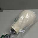 EERYA 21-24 Inch Canvas Block Head Set for Wig Display Making Hair Weave and Styling Mannequin Head with Mount Hole C Stand, Styling Hair Clips, T Needle, C Needles, Thread, Lace Wig Caps (22 Inch)