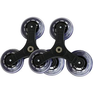 2pcs Shopping Cart Stair Climbing Triangle Replacement Casters - Grocery Shopping Cart Three-Wheel Stair Climbing Hardware
