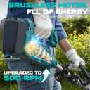Cordless 2-in-1 Tiller Cultivator & Weed Wacker Compatible with Makita 18V Battery (Tool Only), Ecarke Brushless Electric Garden Tiller Weed Eater, 9" Tilling Width 9.4" Depth for Soil Cultivation