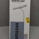 SUPERDANNY LED Desk Lamp for Home Office, Eye-Caring Desk Light with Adjustable Gooseneck, 12W Touch Control Dimmable Brightness, Architect Clamp Lamp with USB Adapter, White