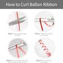 2 x 500 Yard Black Curling Ribbon, 1/5 Inch Shiny Christmas Curly Ribbon for Gift Wrapping, Balloon String, Wedding Birthday Party Decor, Florist Flower Crafting (1 Roll)