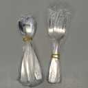 ANNOVA Kids Silverware 6 Pieces Children's Safe Flatware Set Stainless Steel - 3 x Forks, 3 x Children Dinner Spoons, Toddler Utensils, Metal Cutlery Set for LunchBox (Engraved Dog Bunny)