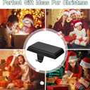 Christmas Stocking Holder Bases - Mantel Stocking Hangers Hanging Hooks for Fireplace Stand Hanger Holder Weighted Hangers for Xmas Holiday Decoration (2 Black, 2)