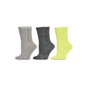 Zodaca 6 Pairs Glitter Crew Socks Assorted Color