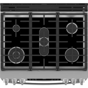 Stove Top Protector for General Electric GE Gas Range Stove Top, Custom Fit Ultra Thin Reusable Burner Splatter Spill Guard Protective Cover Liner - PGS960SELSS