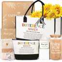 iAOVUEBY Employee Appreciation Gifts, Thank You Gifts for Women, Appreciation Gift for Coworkers Teacher Nurse Boss Farewell Retirement Employees Thank You Gift Box, Canvas Tote Bag Gratitude Baskets