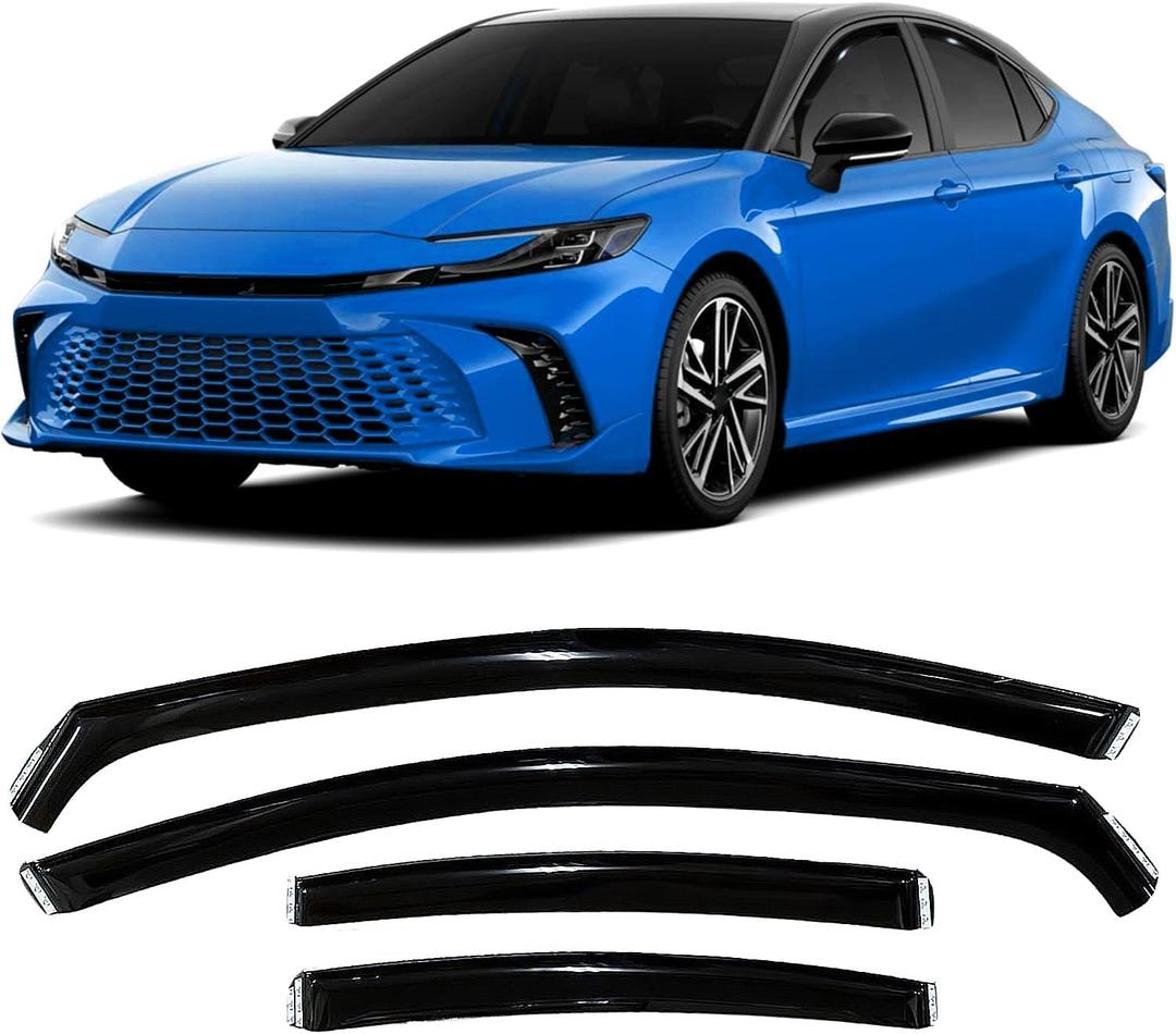 2025 2026 in-Channel Rain Guards for Toyota Camry Side Window Visor Deflectors LE SE XLE XSE