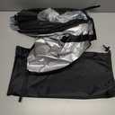 Universal Chair Umbrella Canopy, UPF 50+ Sun Shade with Adjustable Clamp, Fits Most Brands Beach, Camping, Lawn, Tanning, Zero Gravity, Lounge & Fishing Chairs, Patent Design (1 Pack, Black)