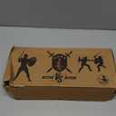 Handmade Wooden Fencing Puppets Toys , Whack A Balloon Strategy Board Game,Balloon Bamboo Man Battle Pre Assembled, Challenge Friends , Game Night Favorite ,Party Games for Groups (with 200 Balloons)