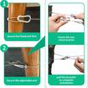 Retractable Portable Clothesline for Travel - Holds 30 lbs Without Sagging3-12Ft Adjustablewith 12 Clothes ClipsOutdoor Camping Essentials (Silvery)