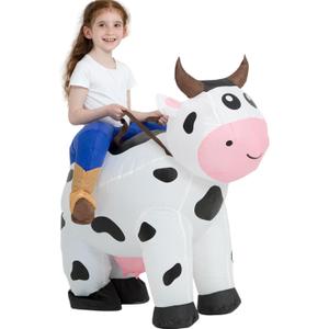 tasanor Blow Up Cow Costumes,Inflatable Costumes for Kids,Inflatable Cow Costume,Halloween Costumes for Girls/Boys (7-10YRS)