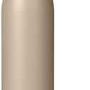 Amazon Basics Insulated Stainless Steel Water Bottle, Leak-Proof, Double-Wall, 20 oz., BPA-Free, Linen Gray
