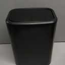 Cesun 2.1 Gallon Bathroom Trash Can with Swing-Top Lid, Small Stainless Steel Garbage Can with Removable Inner Bucket, Slim Waste Basket for Home, Office, Toilet, Bedroom, Living Room (Black)