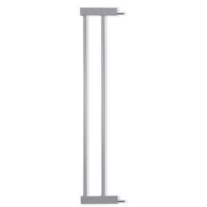 BABELIO Baby Metal Gate Extension, 5.5 Inch Gray Extra Wide Pet Gate for Stairs & Doorways, Pressure Mounted Baby Gate Dog Gate, No Tools Required,30" Tall