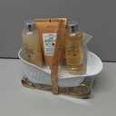 Gift Baskets for Women, Body & Earth Gift Set with Jasmine & Honey Scent Includes Bubble Bath, Hand Cream, Holiday Gift Baskets, Bath and Body Gift Sets for Women, Happy New Year Gifts