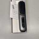 NUMOYA Go Brush Pro Portable Cordless Hair Straightener Brushs for Travel, with 30s Fast Heat, 3 Temperature Settings (Gray)