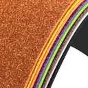 3 x 8 Pack Glitter Foam Sheets Craft 8 x 12 inch, 8 Colors Sparkles Foam Paper for Art Crafts Projects, Classrooms Scrapbook Gift DIY Cutters Card Party Decoration (Halloween)