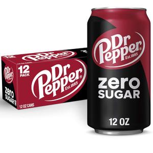 DR PEPPER ZERO SUGAR - 12 OZ, 12 PK (EXP 06/01/25)