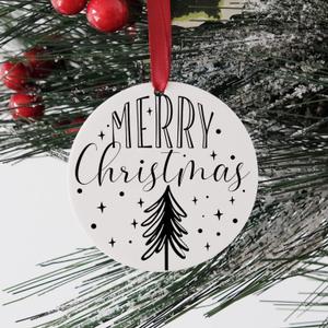 JINMURY White Round Acrylic Ornament Blanks- 3 Inch Round Disc Acrylic Circle Blanks with Hole, Perfect for DIY White Christmas Ornament, Stocking Name Tag, DIY Projects and Crafts, 25 Pack