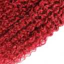 Curly Human Hair Bundles 24 Inch Color Light Red Single Bundle Human Hair Kinkycurly Wave Burgundy 100g Per 1 Bundle Brazilian Virgin Remy Hair Extensions For Black Woman