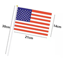 2 Pcs Small American Flags  5.5 x 8.3 Inch Hand Held Mini Flags for Independence Day Lawn Memorial Day Parades
