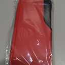 S25 Edge Flip Case for Samsung Galaxy S25 Edge 5G Case, Clear View Slim Fit Leather Cover for Samsung S25 Edge Phone Case with Kickstand Rugged Heavy Duty Shockproof Bumper Shell, 6.66 Inches (Red)