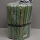 Outdoor/Indoor Rug Plastic Straw Rug Waterproof Portable Outdoor Mat, Easy to Clean and Fold,Perfect for Garden, Patio, Picnic, Decking-Green6x9Ft