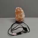WBM Salt Lamp - USB Himalayan Salt Lamp with Touch Dimmer Control, Natural Pink Crystal, 5-7 lbs, Wooden Base, LED Bulb, Room Decor, Home Decor, Relaxation, Ambiance, Gift