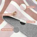 STARUIA Washable Rainbow Rug for Girls Bedroom, Boho Classroom Rug Small 3x5 Area Rugs for Kids Room, Soft Kids Carpet Non-Slip Nursery Rugs for Playroom Tent Baby Dorm