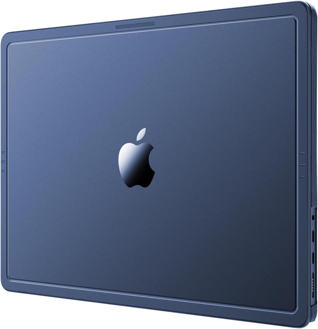 Soonjet Compatible with MacBook Air 13 inch Case M5 M4 M3 M2 2026-2022, Model A3449 A3240 A3113 A2681, [100% Match Official Color] Hard Shell Laptop Cover for MacBook Air 13.6 inch Midnight Clear