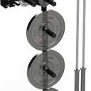 Yes4All 6 Pegs & 4 Barbell Storage Racks Load Up to 1190 LBS - Wall Mounted Weight Plate Tree & Barbell Holder (A. Wall Mounted (Black))