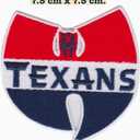 2 x Texans Football Sport Logo Patches. Texans Team Lovers