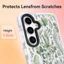 ChiCsFleur for Samsung Galaxy S23 Plus Case, TPU Phone case with Camera Protection for Women Girls Teens - Green Watercolor Botanical Leaf Herb Natural Garden Floral Clear Gift Aesthetic Unique (Verdelle)