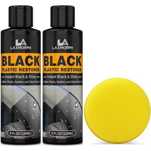 Plastic Restorer Car Trim Restorer,Cars Black Plastic Coating Trim Restore, Shines & Protects Plastic, Vinyl & Rubber Surfaces (8 oz)