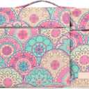 360 Protective 3 Pockets Laptop Sleeve Case Bag with Handle for MacBook Air 15 inch, MacBook Pro 16 inch, and 15.6 inch Screen Laptop (Bandanna)