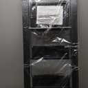 KINGRACK Aluminium 3 Step Ladder, Lightweight Step Stool with Non-Slip Pedals, Handrail, 330 LBS Foldable Step Ladder for Kitchen, Garage, Home, Space Saving, Sturdy and Portable, Black