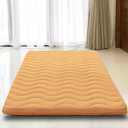 Japanese Floor Mattress, 100% High Density Comfortable Foam, 4" Thicken Foldable Mattress Tatami Mat Sleeping Pad, Ideal for Comfort and Support, Kids Floor Lounger Pillow Bed Sofa, Coffee, Twin