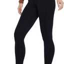 Womens Leggings High Waisted Lounge Legging 25" Inseam Gym Workout Leggings for Women Buttery Soft Yoga Pants (Black, L)